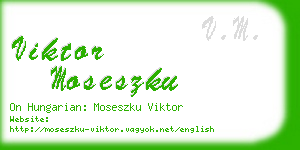 viktor moseszku business card